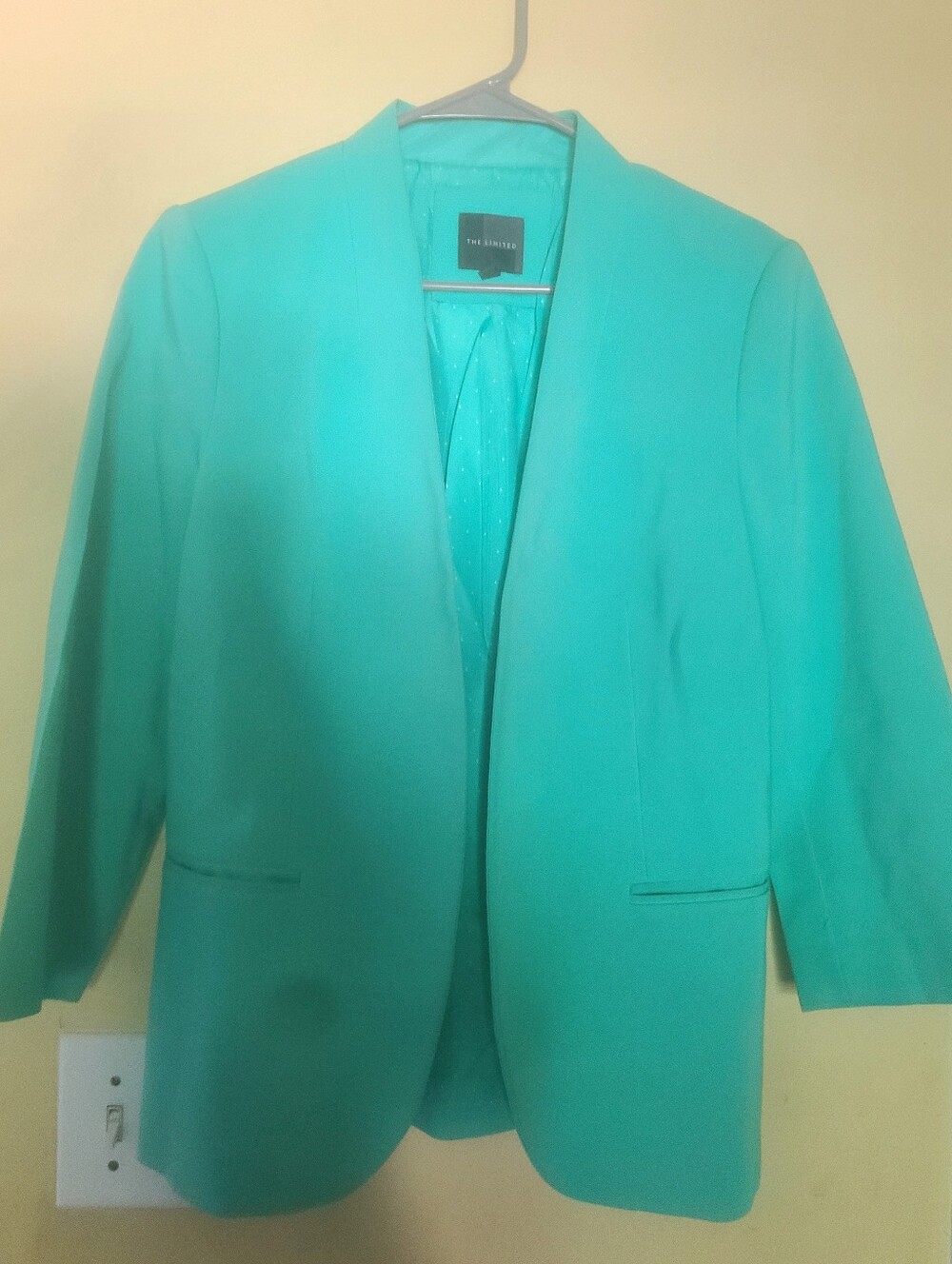 The Limited Blazer Turquoise Fitted